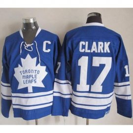 Toronto Maple Leafs #17 Wendel Clark Blue CCM Throwback Third Stitched NHL Jersey