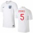 England #5 Stones Home Thai Version Soccer Country Jersey