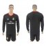 Real Madrid Blank Black Goalkeeper Long Sleeves Soccer Club Jersey