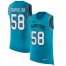 Nike Carolina Panthers #58 Thomas Davis Sr Blue Alternate Mens Stitched NFL Limited Rush Tank Top Jersey