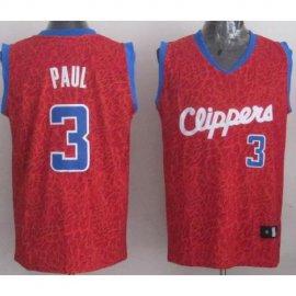 Los Angeles Clippers 3 Chris Paul Red Leopard Grain NBA Jersey Cheap