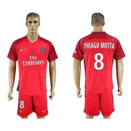 Paris Saint-Germain #8 Thiago Motta Red Soccer Club Jersey