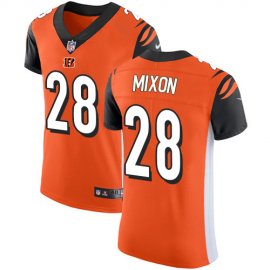 Nike Cincinnati Bengals #28 Joe Mixon Orange Alternate Mens Stitched NFL Vapor Untouchable Elite Jersey