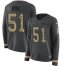 Nike New Orleans Saints #51 Cesar Ruiz Anthracite Salute to Service Womens Stitched NFL Limited Therma Long Sleeve Jersey