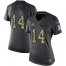 Nike Cincinnati Bengals #14 Andy Dalton Black Womens Stitched NFL Limited 2016 Salute to Service Jersey