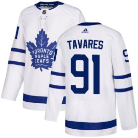 Adidas Toronto Maple Leafs #91 John Tavares White Road Authentic Stitched NHL Jersey