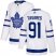 Adidas Toronto Maple Leafs #91 John Tavares White Road Authentic Stitched NHL Jersey