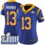 Nike Los Angeles Rams #13 Kurt Warner Royal Blue Alternate Super Bowl LIII Bound Womens Stitched NFL Vapor Untouchable Limited Jersey