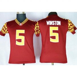 Youth Florida State Seminoles (FSU) #5 Jameis Winston Red Limited Stitched NCAA Jersey
