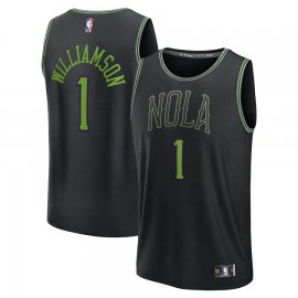 Zion Williamson New Orleans Pelicans Fanatics Branded Youth 2023/24 Fast Break Jersey – Black – City Edition