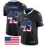 Nike Buffalo Bills #49 Tremaine Edmunds Black Mens Stitched NFL Limited Rush USA Flag Jersey