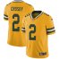 Nike Green Bay Packers #2 Mason Crosby Yellow Mens Stitched NFL Limited Rush Jersey