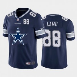 Dallas Cowboys #88 CeeDee Lamb Navy Blue Mens Nike Big Team Logo Player Vapor Limited NFL Jersey