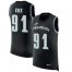 Nike Philadelphia Eagles #91 Fletcher Cox Black Alternate Mens Stitched NFL Limited Rush Tank Top Jersey