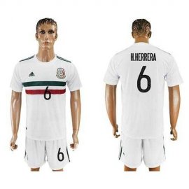 Mexico #6 H.Herrera Away Soccer Country Jersey