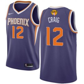 Nike Phoenix Suns #12 Torrey Craig Mens 2021 NBA Finals Bound Swingman Icon Edition Jersey Purple Mens