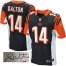 Nike Cincinnati Bengals #14 Andy Dalton Black Team Color Mens Stitched NFL Elite Autographed Jersey