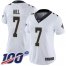 Nike New Orleans Saints #7 Taysom Hill White Womens Stitched NFL 100th Season Vapor Limited Jersey