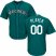 Seattle Mariners Majestic Cool Base Custom Jersey Northwest Green
