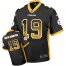 Nike Pittsburgh Steelers #19 JuJu Smith-Schuster Black Team Color Mens Stitched NFL Elite Drift Fashion Jersey