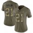 Nike Washington Football Team #21 Sean Taylor Olive/Camo Womens Stitched NFL Limited 2017 Salute to Service Jersey