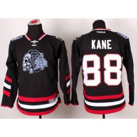 Chicago Blackhawks #88 Patrick Kane Black(White Skull) 2014 Stadium Series Stitched Youth NHL Jersey