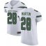 Nike New York Jets #28 Curtis Martin White Mens Stitched NFL Vapor Untouchable Elite Jersey
