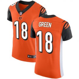 Nike Cincinnati Bengals #18 A.J. Green Orange Alternate Mens Stitched NFL Vapor Untouchable Elite Jersey