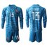 Mexico #13 G.Ochoa Blue Long Sleeves Goalkeeper Soccer Country Jersey