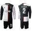 Juventus #2 De Sciglio Home Long Sleeves Soccer Club Jersey