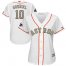Houston Astros #10 Yuli Gurriel White 2018 Gold Program Cool Base Womens Stitched MLB Jersey
