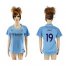 Womens Manchester City #19 Sane Home Soccer Club Jersey