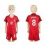 USA #8 Dempsey Away Kid Soccer Country Jersey