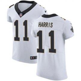 Nike New Orleans Saints #11 Deonte Harris White Mens Stitched NFL New Elite Jersey