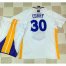 Golden State Warriors #30 Stephen Curry White Long Sleeve A Set Stitched NBA Jersey