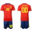 Spain Personalized Home Soccer Country Jersey