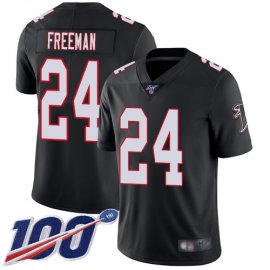 Nike Atlanta Falcons #24 Devonta Freeman Black Alternate Mens Stitched NFL 100th Season Vapor Limited Jersey