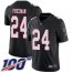 Nike Atlanta Falcons #24 Devonta Freeman Black Alternate Mens Stitched NFL 100th Season Vapor Limited Jersey