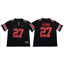 Ohio State Buckeyes #27 Eddie George Blackout Limited Stitched College Jersey