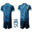 Argentina Blank Away Kid Soccer Country Jersey