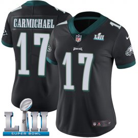 Nike Philadelphia Eagles #17 Harold Carmichael Black Alternate Super Bowl LII Womens Stitched NFL Vapor Untouchable Limited Jersey