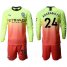 Manchester City #24 Adarabioyo Third Long Sleeves Soccer Club Jersey