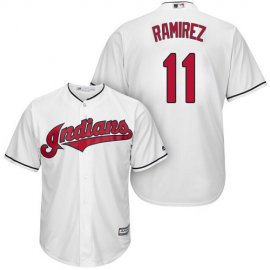 Cleveland Indians #11 Jose Ramirez White Home Stitched Youth MLB Jersey