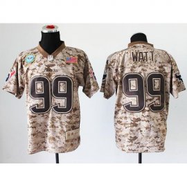 Nike Houston Texans #99 J.J. Watt Camo Mens Stitched NFL New Elite USMC Jersey