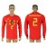 Belgium #2 ALDERWEIRELD Home 2018 FIFA World Cup Long Sleeve Thailand Soccer Jersey