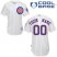 Cubs Personalized Authentic White MLB Jersey (S-3XL)