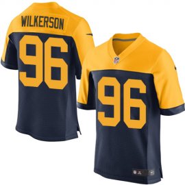 Nike Green Bay Packers #96 Muhammad Wilkerson Navy Blue Alternate Mens Stitched NFL New Elite Jersey