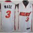 Revolution 30 Miami Heat 3 Dwyane Wade White Jersey Cheap