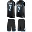 Nike Carolina Panthers #7 Kyle Allen Black Team Color Mens Stitched NFL Limited Tank Top Suit Jersey