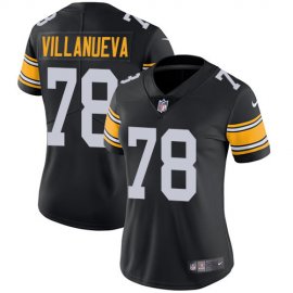 Nike Pittsburgh Steelers #78 Alejandro Villanueva Black Alternate Womens Stitched NFL Vapor Untouchable Limited Jersey